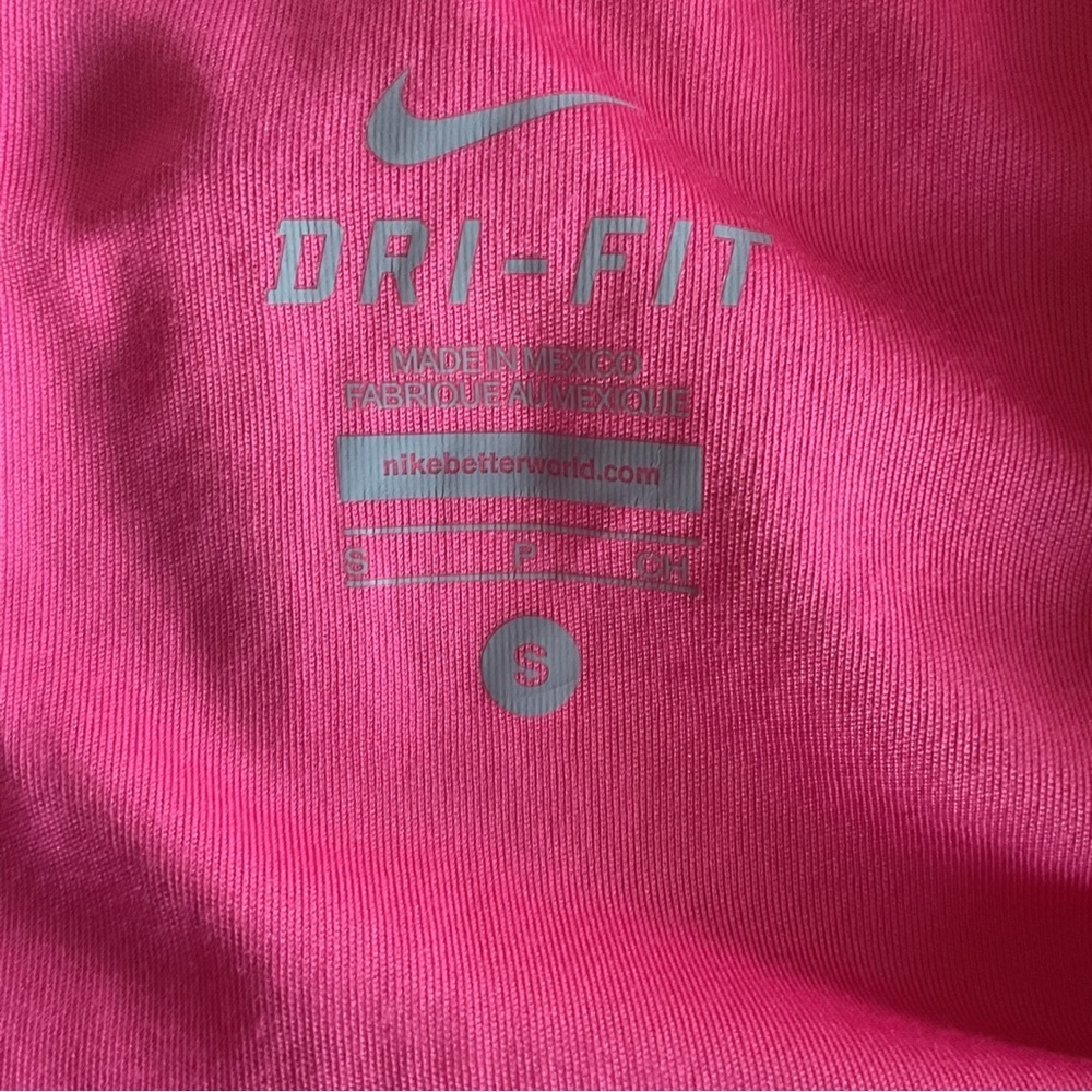 Nike Dri-FIT Pink Short Sleeve Athletic Running Top Womens S - Picture 5 of 5
